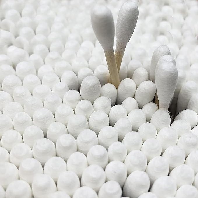1000pcs Bamboo Cotton Swabs Double Round Cotton Buds - Image 5