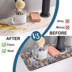 Abstract Mountain Sink Faucet Absorbing Mat Mountain Landscape Super Absorbent - Image 6