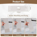 Faucet Mat for Kitchen Sink, Diatomite Quick Drying Tray, 15.8 Inch Kitchen - Image 2