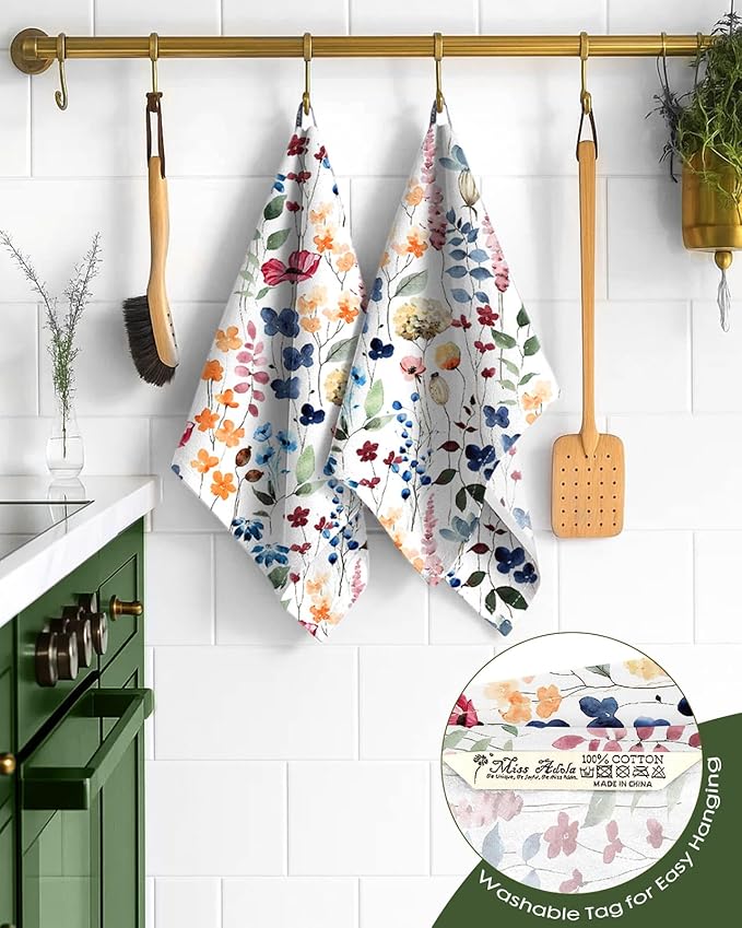 Flour Sack Kitchen Towels Set of 2-18x26 Cotton Dish Towels - Image 3