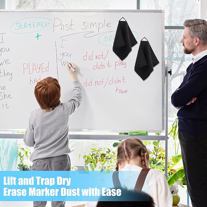 4 Pack Magnetic Cleaning Cloth Microfiber Dry Erase Eraser Board Cleaner - Image 6