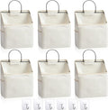 Chumia 6 Pack Wall Hanging Storage Basket Bathroom Closet Hanging Storage Bag by Chumia