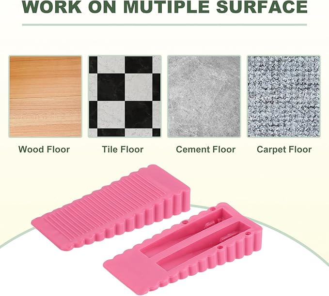 uxcell 2 Pcs Door Stoppers for Bottom of Door, 15mm/0.59 Inch Door Stops - Image 4