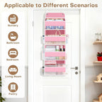 SpaceWhisper Over the Door Organizer, 4 Large Pocket Hanging Storage Organizer - Image 3