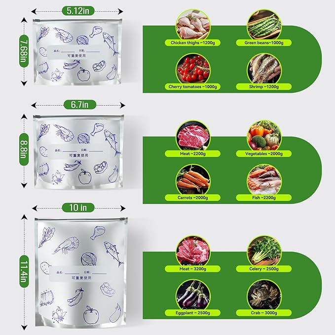 Reusable Aluminum Foil Food Storage Bags - Image 4