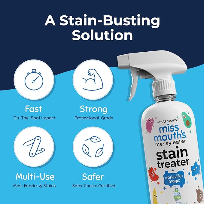 Miss Mouth's Messy Eater Stain Treater Spray - 16oz Stain Remover - Newborn & - Image 4