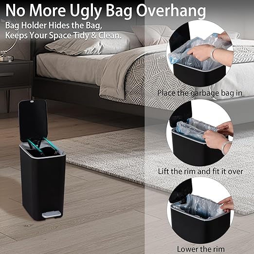 rejomiik Small Bathroom Trash Can - Image 5