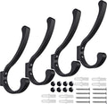 Coat Hooks for Wall, Heavy Duty Large Wall Hooks for Hanging Wall Mounted Metal by Latomex