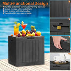 Sweetcrispy Deck Box with 31 Gallon Capacity, Weatherproof Resin Lockable Outdoor Storage for Secure Package Deliveries and Indoor Storage in Garden or Patio, Backyard - Image 5