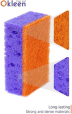 Purple and Orange Multi Use Scrub Sponges. Made in Europe. 18 Pack, 4.3x2.8x1.4 - Image 6
