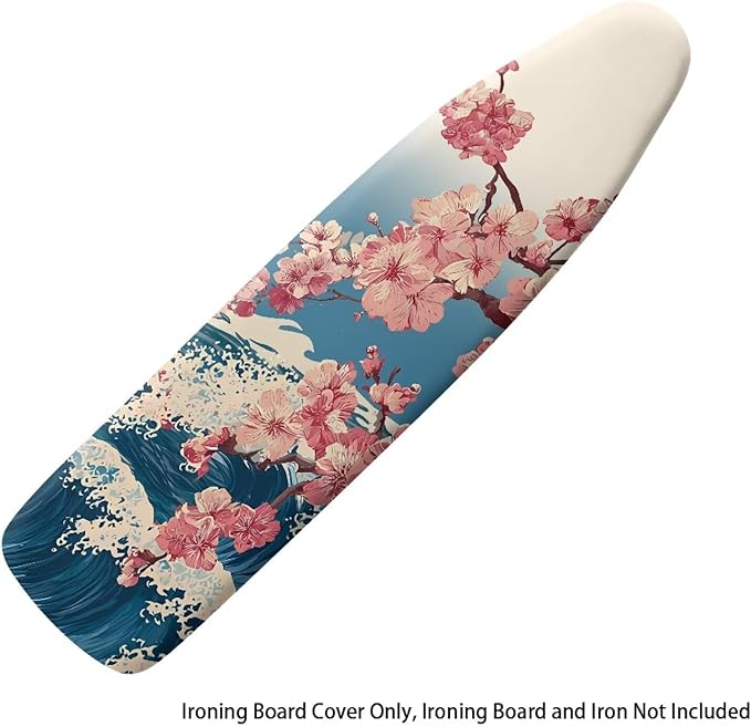 Cherry Blossom Ironing Board Cover and Pad, Stretch Standard Size 16x55 inch - Image 6