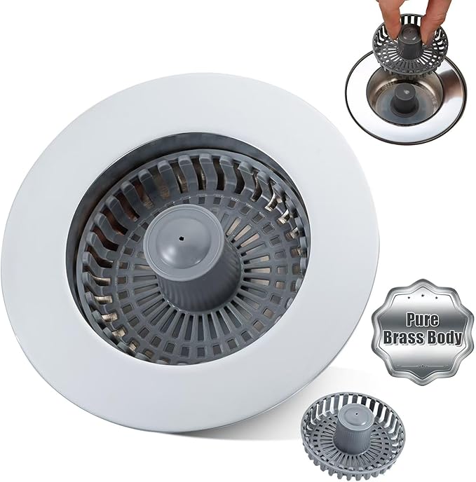 Kitchen Sink Drain Strainer – New Upgraded Kitchen Sink Stopper by Unknown
