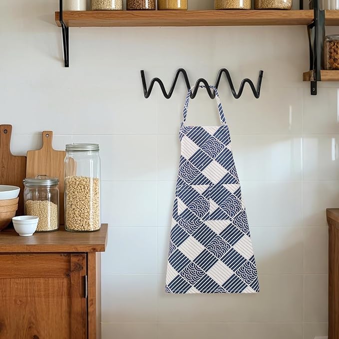 Coat Rack Wall Mount, Creative Wave Wall Hooks 20KG Capacity, Easy Installation - Image 4
