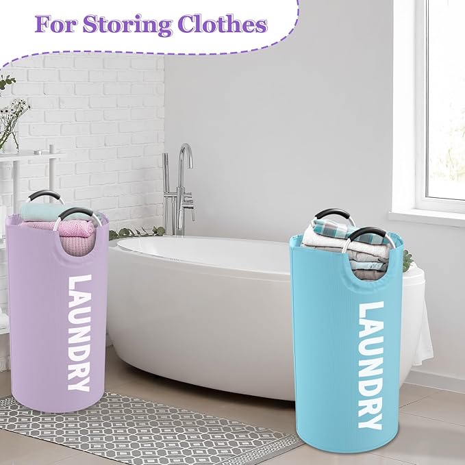 Set of 2 Collapsible Laundry Baskets - Image 8