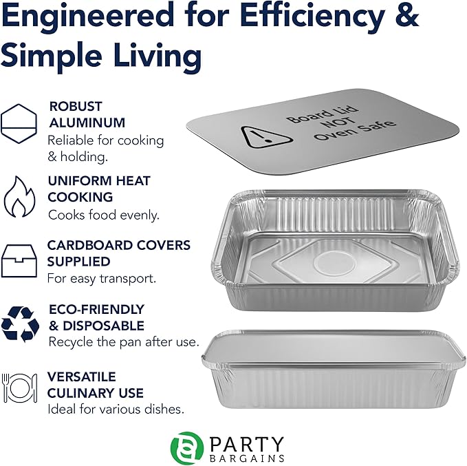 PARTY BARGAINS 4 lb Aluminum Pans - Image 6