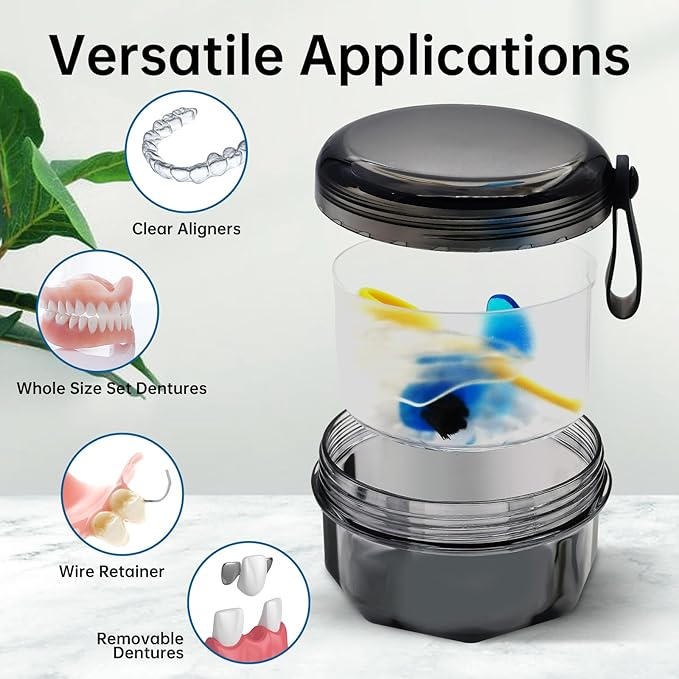 Leak Proof Denture Cups for Soaking Dentures - Image 6