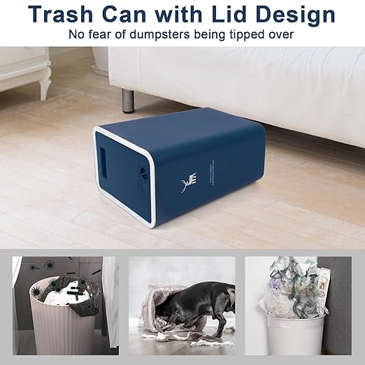 XPIY Trash Can with Lid, 2 Pack 4 Gallons/15 Liters Garbage Can with Press Top - Image 4