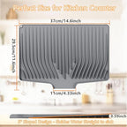 Dish Drying Mat, Silicone Dish Drying Mat - Image 6