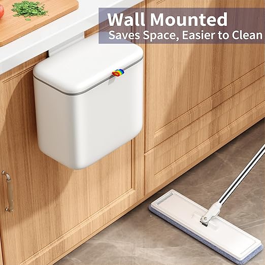 Compost Bin Kitchen for Countertop or Under Sink, 2.6 Gallon Hanging Small - Image 8