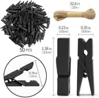 1.35 Inch Mini Clothes Pins for Photo100 Pcs - Image 2