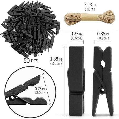 1.35 Inch Mini Clothes Pins for Photo100 Pcs - Image 2