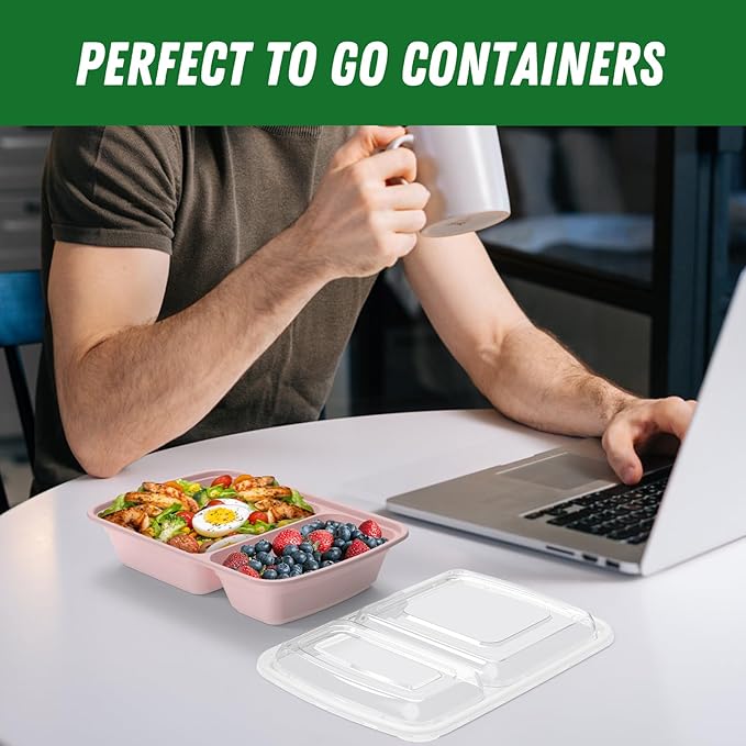 50 Pack 28 oz Meal Prep Containers Reusable - Image 7