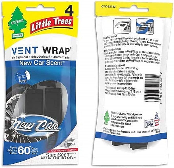 LITTLE TREES Car Air Freshener | Vent Wrap Provides Long Lasting Scent - Image 3