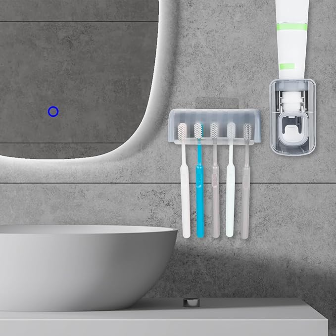 5 Slots Wall Mount Toothbrush Holder - Image 4