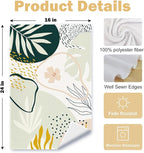 Abstract Boho Floral Kitchen Towels Set of 2, Mid Century Modern Hand Towels - Image 6