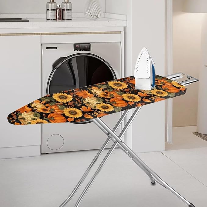 Fall Pumpkins Sunflower Leaves Durable Thick Ironing Board Covers Stain - Image 2