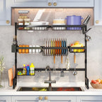 Over Sink Dish Drying Rack Snap-On Design Large Dish Drainer Storage Counter - Image 2