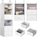 Pipishell 6-Shelf Hanging Closet Organizer by Pipishell