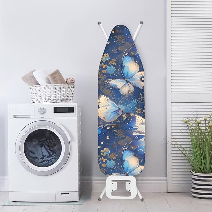 Blue Butterfly Homes Replacement Ironing Board Cover, Aesthetic Fly Butterflies - Image 3