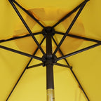 Blissun 7.5 ft Patio Umbrella, Yard Umbrella, Outdoor Market Umbrella with Push Button Tilt Crank, Yellow - Image 3