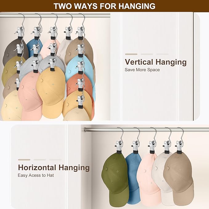 Myfolrena Hanger Clips for Hanging Heavy Duty Clothes Hooks Clips 18pc Clothes - Image 7