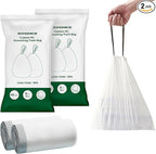 SONGMICS Trash Bags for 8-Gallon Trash Cans, Drawstring Kitchen Garbage Bags by SONGMICSbySONGMICSHOME