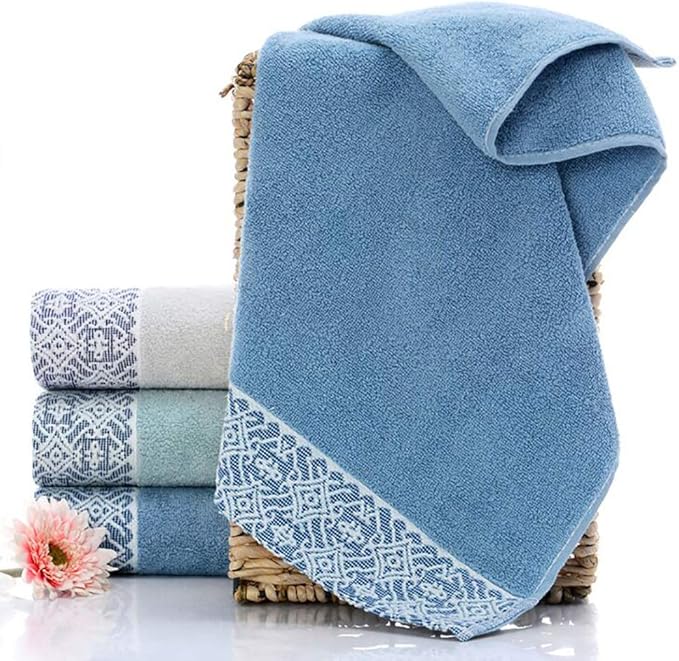 2 Pack Cotton Hand Towels, 100% Cotton Face Towels, Durable Highly Absorbent - Image 2