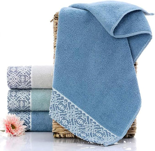 2 Pack Cotton Hand Towels, 100% Cotton Face Towels, Durable Highly Absorbent - Image 2