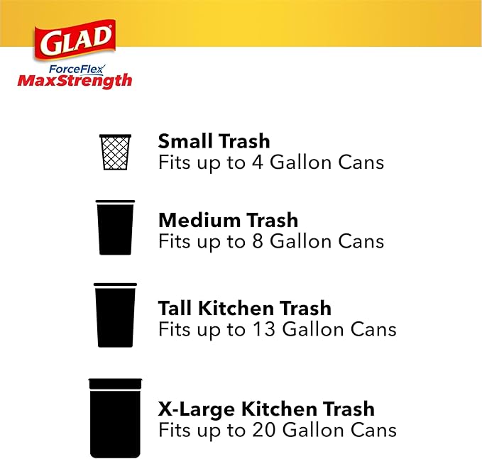 Glad Tall Kitchen Trash Bags 13 Gallon, MaxStrength Beachside Breeze Garbage - Image 8
