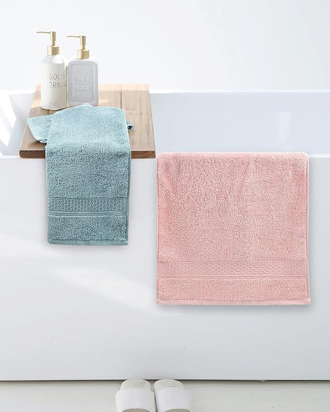 Cleanbear Hand Towels 12 Pack 12 Colors 100% Cotton Hand Towel Set - Image 7