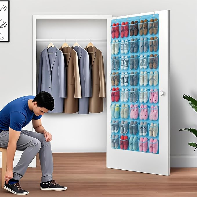 40-Pocket Over the Door Shoe Organizer - Image 5