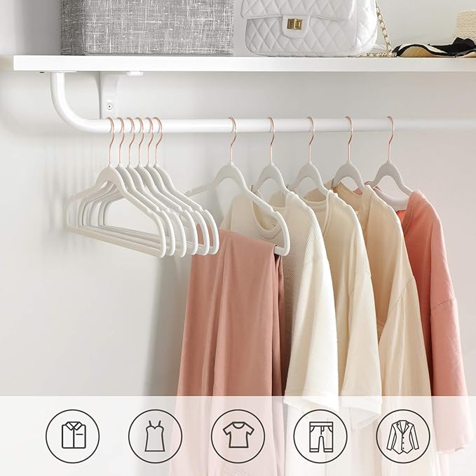 SONGMICS Slim Velvet Hangers, Non-Slip Clothes Hangers - Image 8
