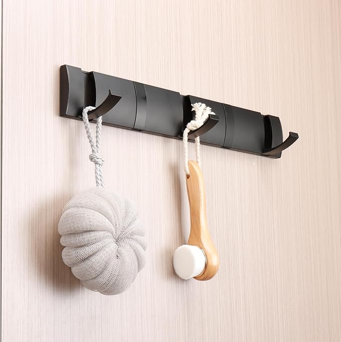 Folding Coat Hooks, Wall Mounted Coat Rack - Image 9