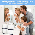 200 Count Disposable Face Towels – Value Pack Extra Thick Biodegradable Facial - Image 3