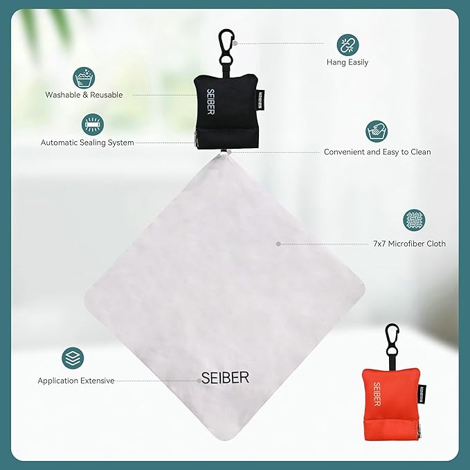 SEIBER Eyeglass Cleaning Microfiber Cloth - - Image 3