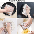 Kitinjoy Cotton 12 Pack Terry Kitchen Dish Cloths, 12 x 12 Inches Super Soft - Image 6