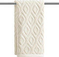 Artoid Mode 1 Pc Beige 3D Diamond Grid Jacquard Hand Towels by ArtoidMode