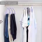 MIZGI Premium Velvet Hangers 50 Pack Heavyduty- Non Slip No Shoulder Bump Suit - Image 7