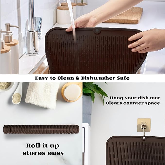 ZLR Large Silicone Dish Drying Mat - Image 7