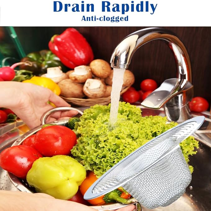 2 Pcs Heavy Duty Stainless Steel Slop Basket Filter Trap, 3.54" Top / 1.65" - Image 5